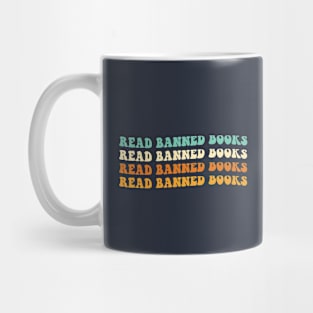 Banned Books Gift Book Lover Gift Retro Groovy Read Banned Books Mug